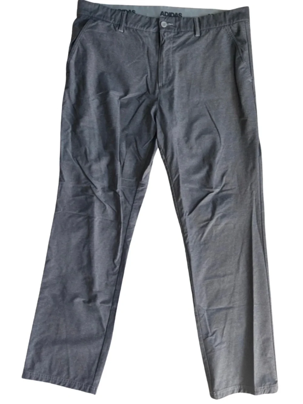 Adidas Performance Activewear Trouser Gray Size 38 Lightweight Casual Golf Pants